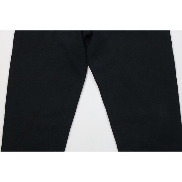 Vintage 90s Streetwear Mens Large Distressed Blank Sweatpants Joggers Black USA - Picture 13 of 16